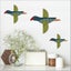 Folk Pukeko Bird Wall Set Carousel 1