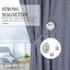 Gray Curtain Tiebacks With Magnetic Buttons Curtain Tiebacks 2 Pack Decorat Carousel 3