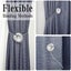 Gray Curtain Tiebacks With Magnetic Buttons Curtain Tiebacks 2 Pack Decorat Carousel 4