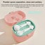 Pink Baby Milk Dispenser 410ml One Touch Dispenser Baby Milk Jar With Sili Carousel 3