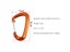 5/2/1PCS Durable 12KN D Carabiner Key Aluminum Wire Gate Spring Clip Locking Carousel 6