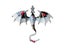 2Pcs Flying Dragon Brooch Pin Vintage Punk Flying Dragon Brooch Brown Black Carousel 3