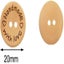 100 20mm Wooden Buttons Handcrafted By Love Used For Sewing And Production Carousel 2