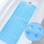 Blue Extra Long Bath Mat With Strong Suction Cups Non-slip Bath Mat Pvc Materi Carousel 1