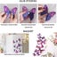 Purple 24 Pieces 3d Butterfly Wall Stickers Butterfly Decoration For Party B Carousel 3