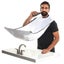White Gifts For Dad/men From Daughter Son Beard Catcher Bib Apron With 4 Suc Carousel 3