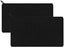 Black-2 Pieces Canvas Cosmetic Bag Blank Case Multifunctional Zipper Bag Diy H Carousel 1