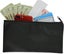 Black-2 Pieces Canvas Cosmetic Bag Blank Case Multifunctional Zipper Bag Diy H Carousel 2