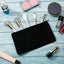 Black-2 Pieces Canvas Cosmetic Bag Blank Case Multifunctional Zipper Bag Diy H Carousel 3