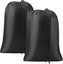 Black 2 Pack Dirty Laundry Bags 50*40cm Foldable Travel Dirty Laundry Bags Carousel 1