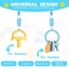 5 Baby Pacifier Clips Baby Dummy Clips Spring Dummy Clips For Boys And Girls Carousel 3