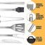 9piece Barbecue Accessories Grill Kit Barbecue Utensils Bbq Grill Tools Set Me Carousel 4