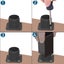 Black Adjustable Furniture Legs 4 Pcs Cabinet Legs 50mm Adjustable Height 0-2 Carousel 4