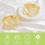 Curtain Tiebacks 2 Pieces Metal Curtain Rope Buckles Hollow Leaf Decorative C Carousel 3