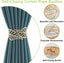 Curtain Tiebacks 2 Pieces Metal Curtain Rope Buckles Hollow Leaf Decorative C Carousel 4