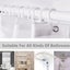 Shower Curtain 180x180cm Polyester Floral Waterproof Mould Proof Bathroom Curt Carousel 5