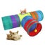 1 Foldable Rabbit Tunnel 1 Way Rabbit Hideout Small Toy Animal Activity Tunnel Carousel 3