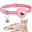 White Grey airtag Cat Collar Reflective Cat Collar With Safety Buckle Waterproof Carousel 5