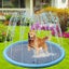Large Dog Swimming Pool D150cm 0.43mm Thickness Non-slip Dog Play Mat Dura Carousel 1
