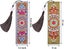 4 Pieces 5d Diamond Painting Bookmarks Beautiful Leather Tassel Bookmarks Diy Carousel 4