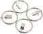 silver 20pcs Curtain Rings With Clips Stainless Steel Curtain Rings With Cl Carousel 5
