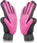 Pet Dog Cat Grooming Gloves pink Efficient Pet Hair Removal Gloves Massage T Carousel 1