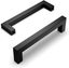 Set Of 10 Black Kitchen Cabinet Handles 128mm Center Distance Stainless Steel Carousel 1