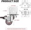 4x Swivel Castors Furniture Castors Wheels With Brake L-mounting Plate 25mm Carousel 2