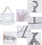 Foldable Clothes Drying Rack Hanging Clothes Dryer Tiers Foldable Mesh Net Dry Carousel 3