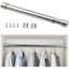 Stainless Steel Extendable Wardrobe Rod 33cm To 51cm Adjustable Telescopic Cur Carousel 1