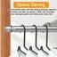 Stainless Steel Extendable Wardrobe Rod 33cm To 51cm Adjustable Telescopic Cur Carousel 2