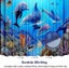 Blue Shower Curtain ocean Dolphin 180 X 180 Cm Machine Washable Waterproof Carousel 4