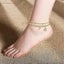 Women's Feet Chain Gold Feet Chain letter M 26 Letter Heart Double Layer Fee Carousel 4