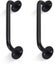 Set Of 2 Tubular Barn Door Handles Black Carousel 1
