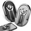 Two New Multi-functional Smartphone Ring Holders black+silver 360 Rotatabl Carousel 1