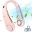 pinkportable Neck Fan Hanging Neck Fan Mini Portable Fan Usb Rechargeable Si Carousel 1