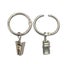 38 Pack Metal Openable Curtain Rings With Clips 1.22 Inch Inner Diameter Whi Carousel 1