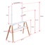 Fraser Country Danish Style TV Floor Stand 49"-75" with Storage Shelf (... Carousel 3