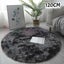 Floor Rug Round Diameter 120cm Grey Carousel 12
