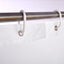 2pcs Generous Head 201 Stainless Steel No Punch Telescopic Shower Curtain Rod Carousel 2