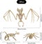 3pcs Halloween Bat Skeleton Halloween Spider Skeleton Halloween Mouse Skeleton Carousel 2