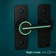180 Lighted Sliding Interior Door Latch Lock Toggle Door Hook Latch Anti-the Carousel 3