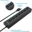 Multi-port Usb Splitter 7-port Usb 2.0 Hub Usb A Data Hub With Independent O Carousel 3