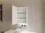 LED Mirror Cabinet Matte White with Lights Sensor Demister 450Wx700H $520 Carousel 5