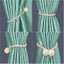 2-piece Magnetic Curtain Tie mica European Curtain Clip Cord Fixed Curtain Carousel 3