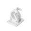 4 Pack No Drilling Curtain Rod Brackets Self Adhesive White Sticky Wall Hooks Carousel 2