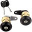 Pair Of Lock Cylinders + Two Keys For Ford Fiesta Ka 95-02 Mail Escort Fiesta Carousel 2