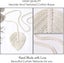2 Piece Curtain Ties Beige Leaf Curtain Tie Hooks Clips String Clasps Ha Carousel 3