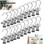 20 Pcs Portable Laundry Hooks No-slip Metal Boots Hangerssingle Coat Hangers Carousel 1