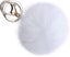 Real Rabbit Fur Pompom Key Ring Soft Touch Guaranteed White Carousel 2